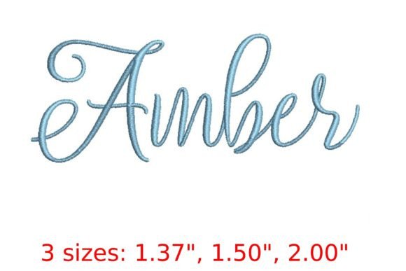Amber Embroidery Font: Warmth and Charm for Your Projects