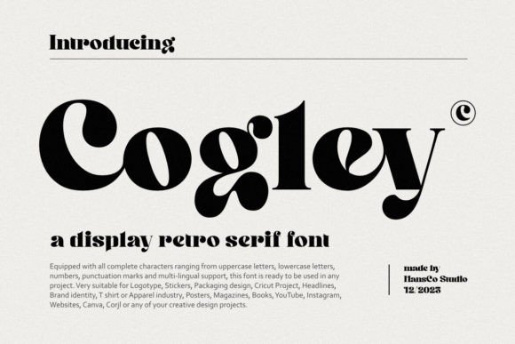 Cogley: The Vintage Serif Font for Modern Branding