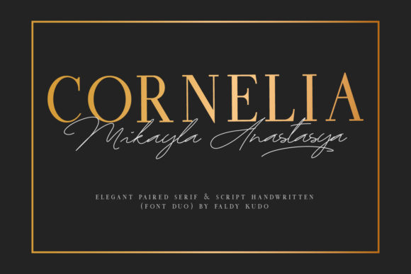 Cornelia Font Duo: Where Luxury Script Meets Modern Serif