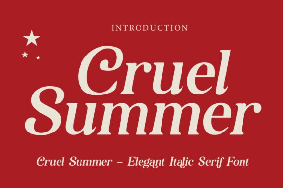 Cruel Summer: The Italic Serif That Redefines Modern Luxury