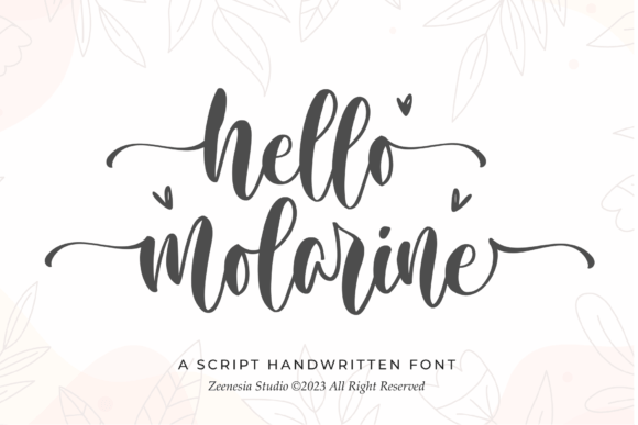 Discover the Graceful Script of Hello Molarine