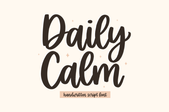 Embrace Authenticity: The Daily Calm Handwritten Font