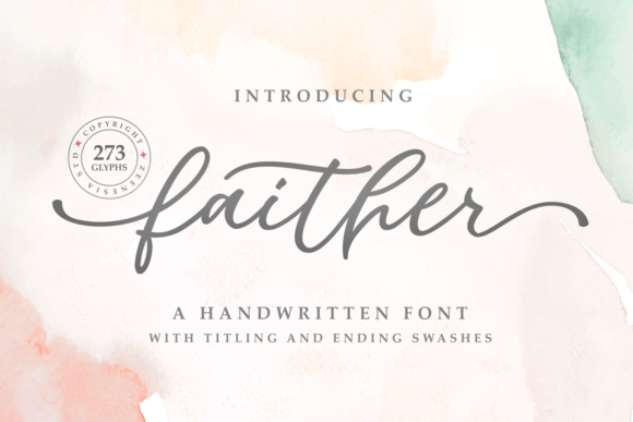 Faither Font: A Graceful Script for Wedding Invitations and Beyond