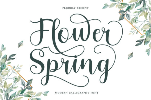 Flower Spring Font: Where Classic Elegance Meets Modern Design