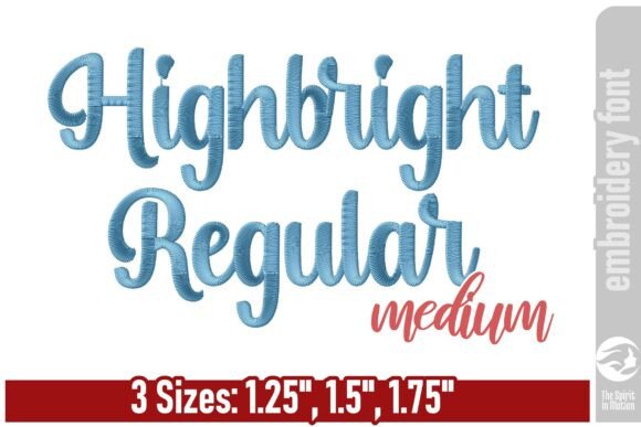 Highbright Script Embroidery Font: Elevate Your Stitching