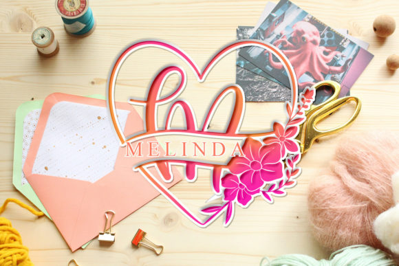 Melinda Monogram Font: A Touch of Romance for Every Design