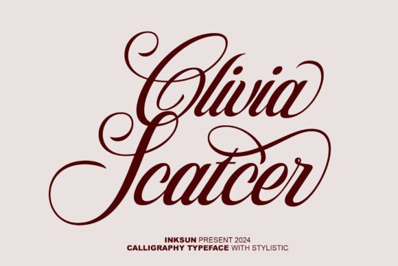 Olivia Scatcer Font: Crafting Timeless Romance in Design