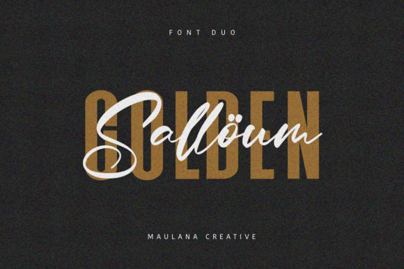 Salloum Golden Font Duo: Crafting Authentic Brand Stories