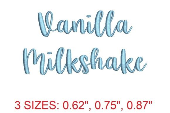 Sweeten Your Stitching with Vanilla Milkshake Embroidery Font