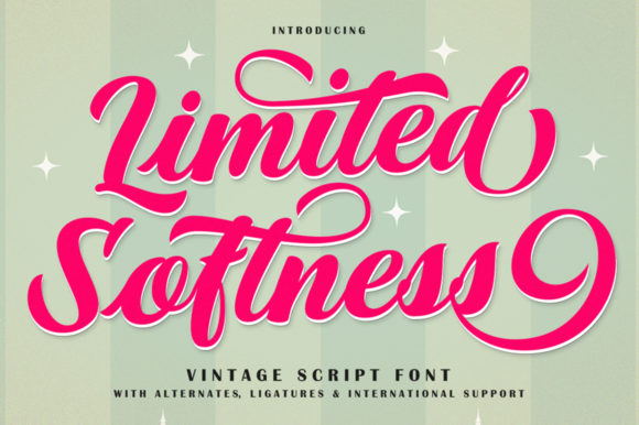 The Gentle Flow of Limited Softness Font for Creative Projects